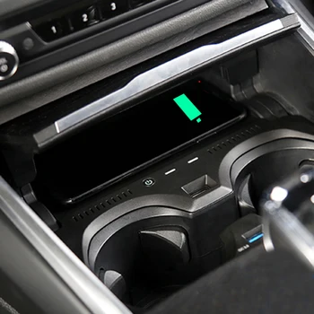 15W Automobilių belaidis kroviklis greitas telefonas, įkroviklis, baterija valdybos telefono turėtojas BMW 3 4 Serijos G20 G21 G28 3 2019 2020 2021