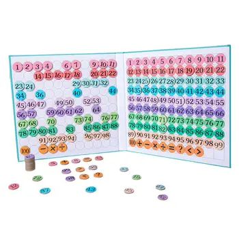 Mediniai 1-100 Šimtai Numeris Valdybos Daugiafunkcinis Švietimo Žaislai Matematikos Mokymo priemonių Montessori už Darželiai vaikų Darželio Lopšelio