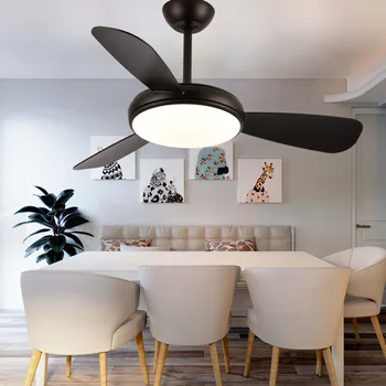 Šiaurės macaron ventiliatorius lempos šiuolaikinės paprasta kūrybinė asmenybė kambarį valgomasis, ventiliatorius lempos apšvietimas